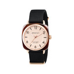 Montre BRISTON clubmaster chic femme bracelet tissu noir - vue 1