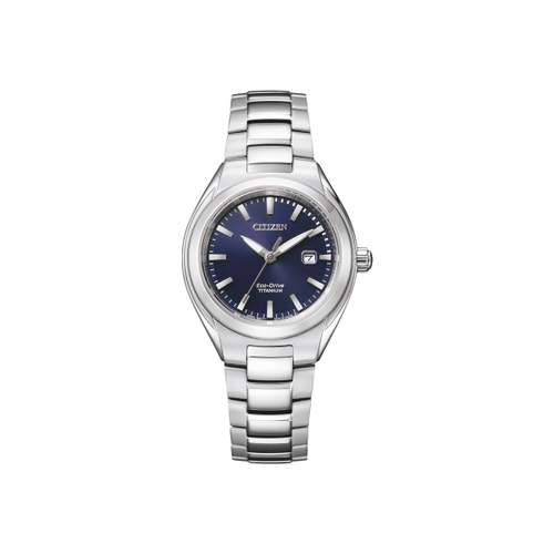 Montre CITIZEN super titanium ladies femme eco-drive, bracelet titane gris argent