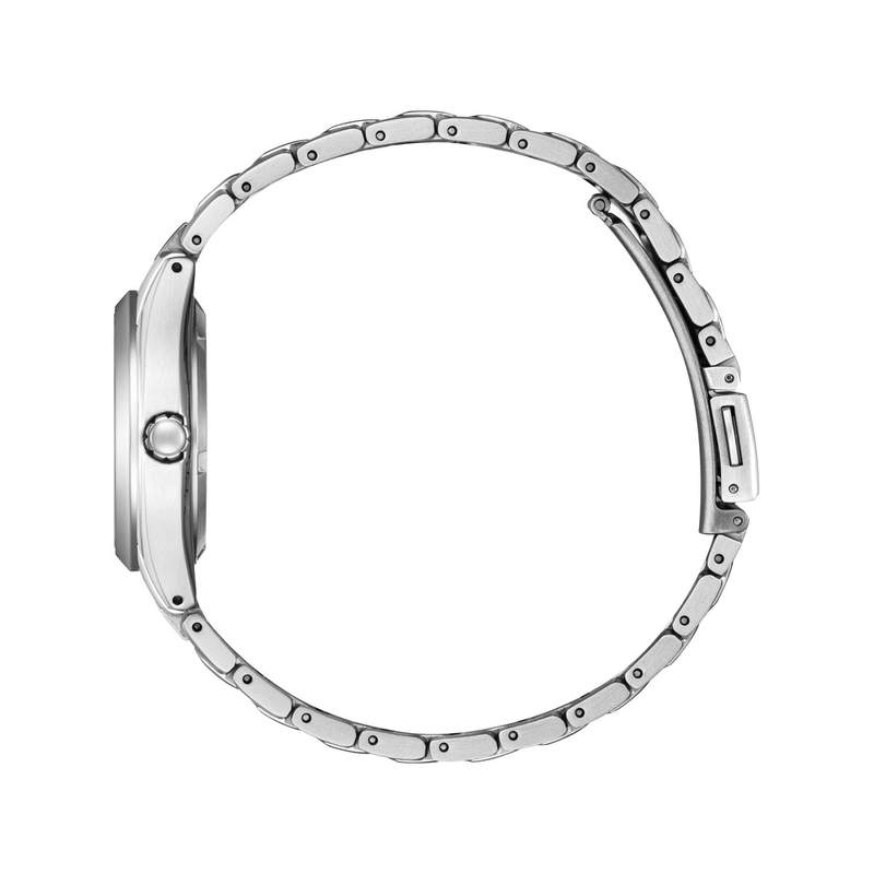 Montre CITIZEN super titanium ladies femme eco-drive, bracelet titane gris argent - vue 2