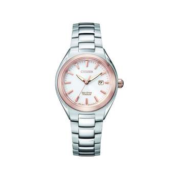 CITIZEN super titanium dames eco-drive horloge, zilvergrijs titanium armband