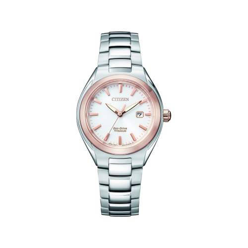 CITIZEN super titanium ladies eco-drive watch, silver-grey titanium bracelet