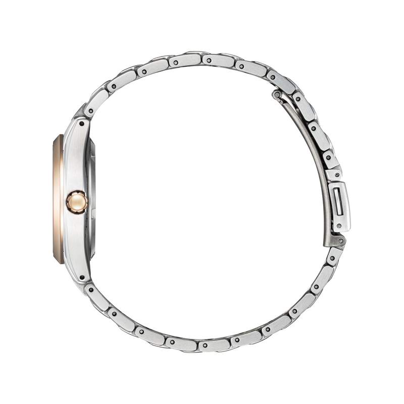 Montre CITIZEN super titanium ladies femme eco-drive, bracelet titane gris argent - vue 2
