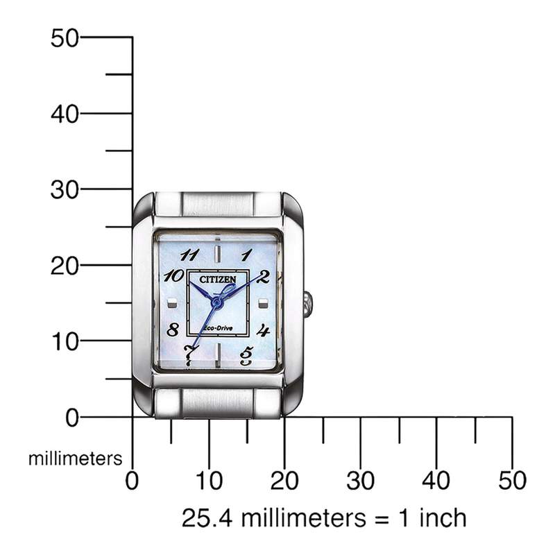 Montre CITIZEN CITIZEN l femme eco-drive, bracelet acier inoxydable gris argent - vue D2