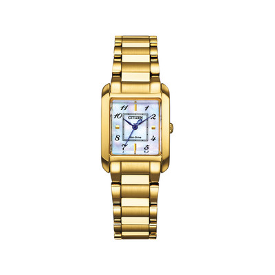 Montre CITIZEN CITIZEN l femme eco-drive, bracelet acier inoxydable doré