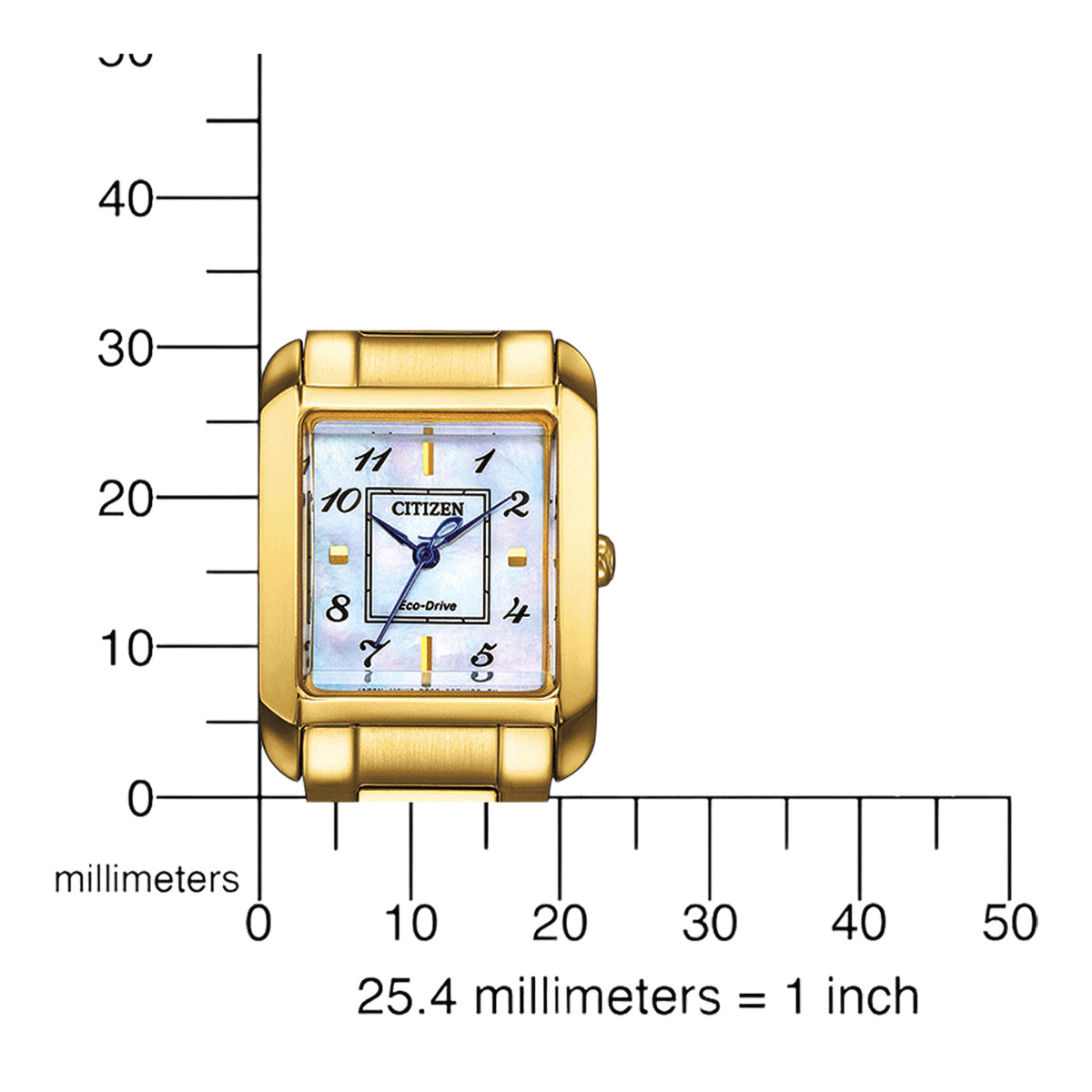 Montre CITIZEN CITIZEN l femme eco-drive, bracelet acier inoxydable doré - vue D2