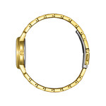 CITIZEN platform eco-drive ladies watch, gold stainless steel bracelet - view 2