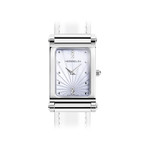 BOITIER MICHEL HERBELIN Antarès rectangle acier nacre et zirconium - vue 1