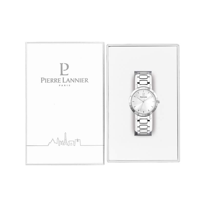 Montre PIERRE LANNIER Galiera femme bracelet acier - vue D2