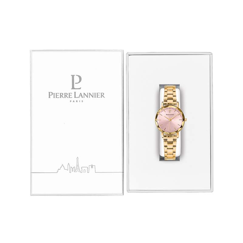 Montre PIERRE LANNIER Multiples femme bracelet acier doré - vue D2