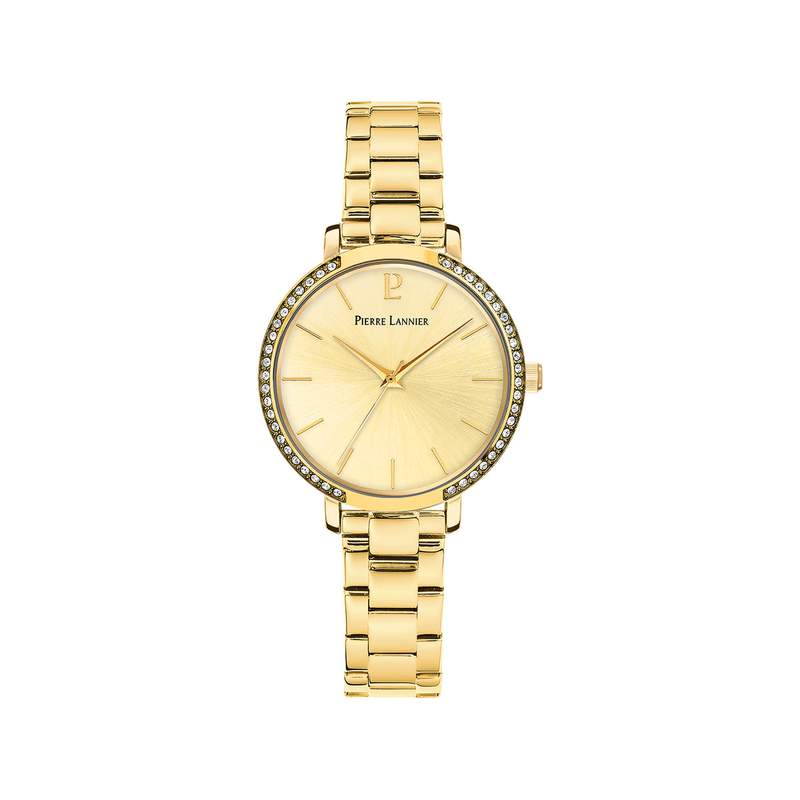 Montre PIERRE LANNIER Chouquette femme bracelet acier doré - vue 1