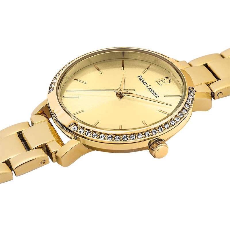 Montre PIERRE LANNIER Chouquette femme bracelet acier doré - vue 2