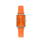 Montre PIERRE LANNIER Ariane femme bracelet cuir orange - vue 1