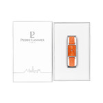 Montre PIERRE LANNIER Ariane femme bracelet cuir orange - vue D2