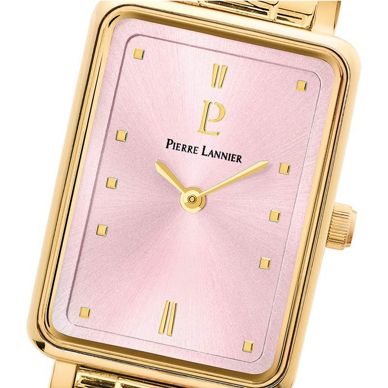 Montre PIERRE LANNIER Ariane femme bracelet acier doré - vue D1