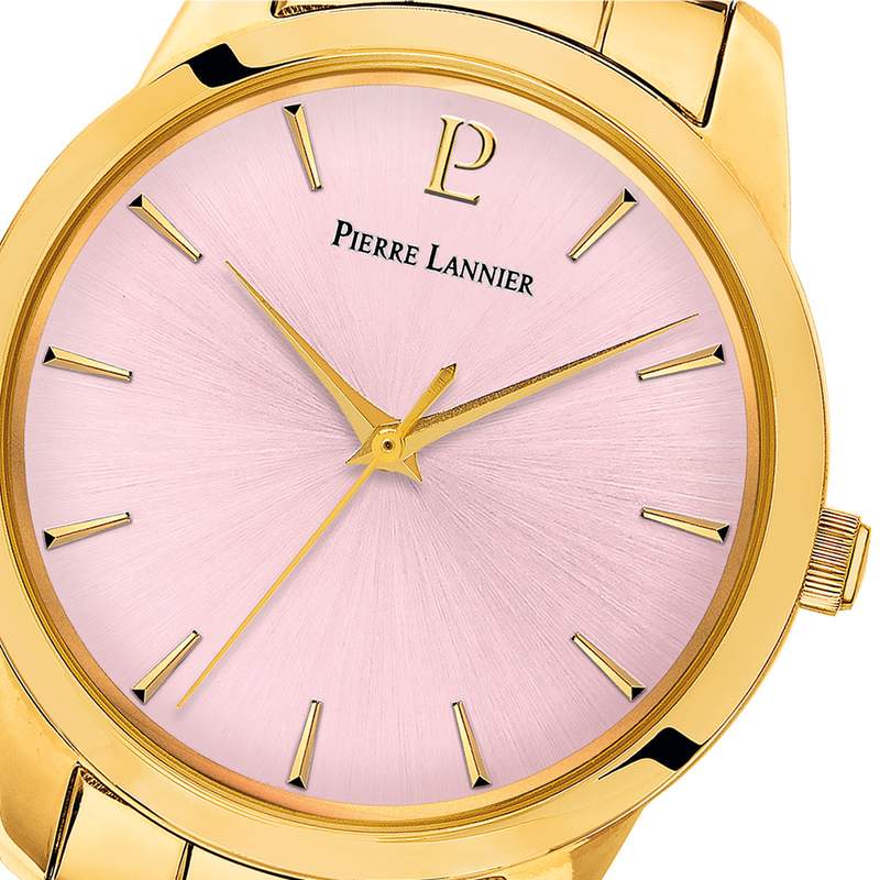 Montre PIERRE LANNIER Roxane femme bracelet acier doré - vue D1