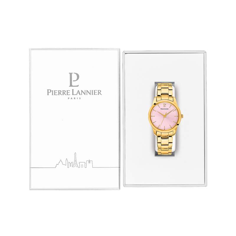Montre PIERRE LANNIER Roxane femme bracelet acier doré - vue D2