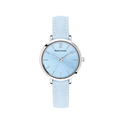 Montre PIERRE LANNIER Chouquette femme bracelet cuir bleu - vue 1