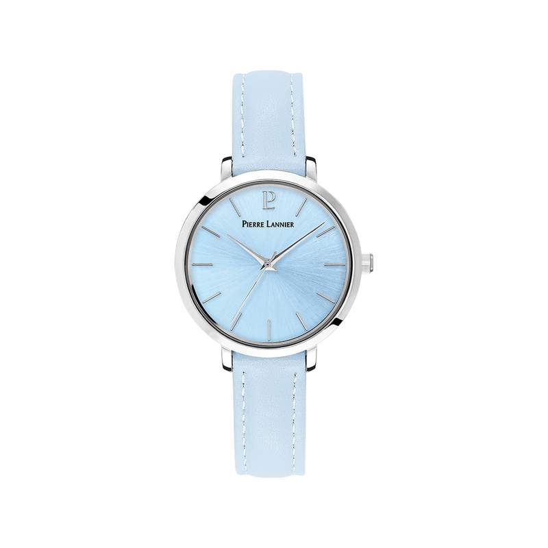 Montre PIERRE LANNIER Chouquette femme bracelet cuir bleu - vue 1