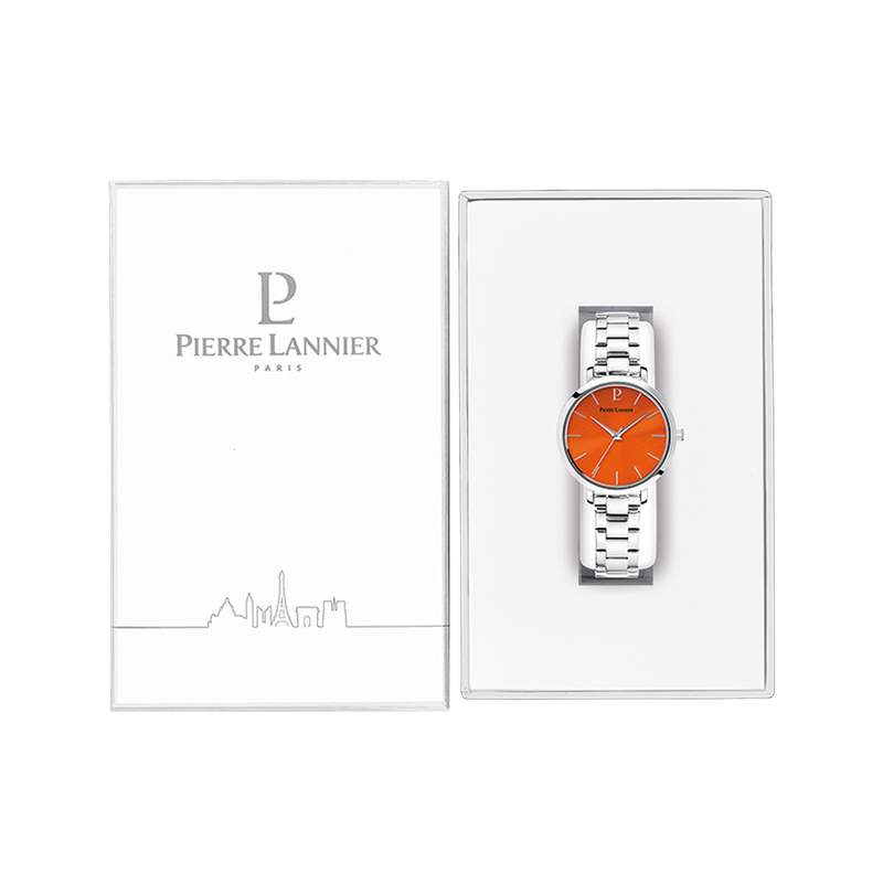 Montre PIERRE LANNIER chouquette femme bracelet acier - vue D2