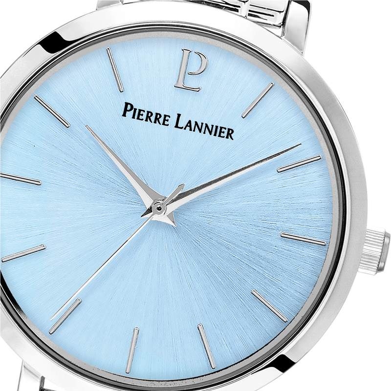 Montre PIERRE LANNIER Chouquette femme bracelet acier argent - vue D1