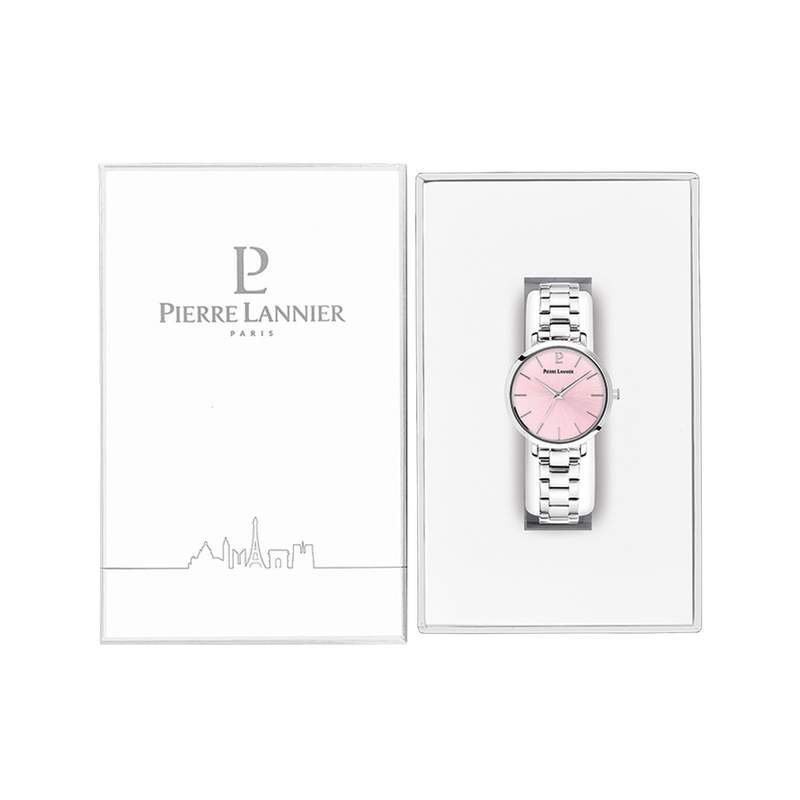 Montre PIERRE LANNIER Chouquette femme bracelet acier - vue D2