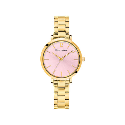 Montre PIERRE LANNIER Chouquette femme bracelet acier doré