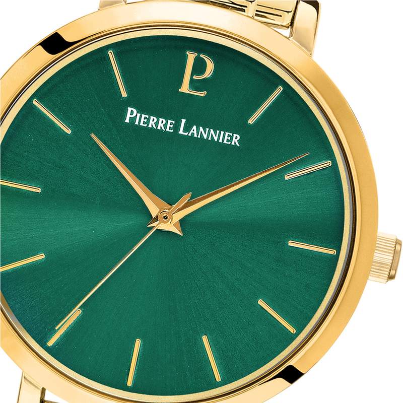 Montre PIERRE LANNIER Chouquette femme bracelet acier doré - vue D1