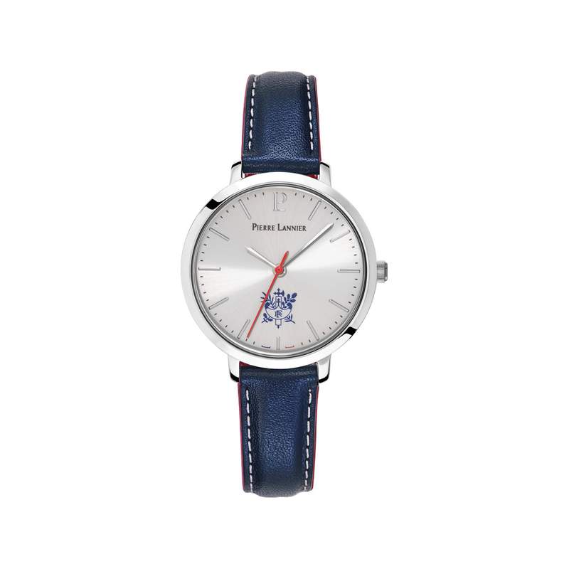PIERRE LANNIER Élysée Women's Watch with Blue Leather Strap - View 1