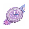 Montre Flik Flak Organized Chaos Flower Chaos enfant bracelet pet recyclé violet - vue V2