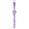 Montre FLIK FLAK Organized Chaos Flower Chaos enfant bracelet pet recyclé violet - vue VD1