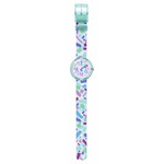 Montre Flik Flak Organized Chaos Confetti Chaos enfant bracelet pet recyclé vert - vue D1