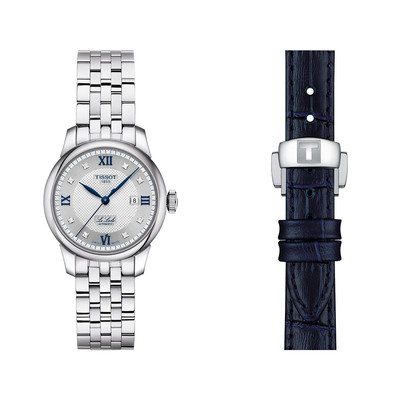 Montre TISSOT T-CLASSIC LE LOCLE 20TH ANNIVERSARY femme automatique, cadran gis bracelet acier inoxydable