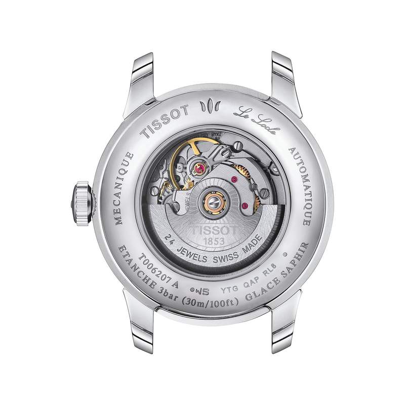 Montre TISSOT T-CLASSIC LE LOCLE 20TH ANNIVERSARY femme automatique, cadran gis bracelet acier inoxydable - vue 3