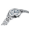 Montre TISSOT T-classic femme automatique, bracelet acier inoxydable gris - vue VD1