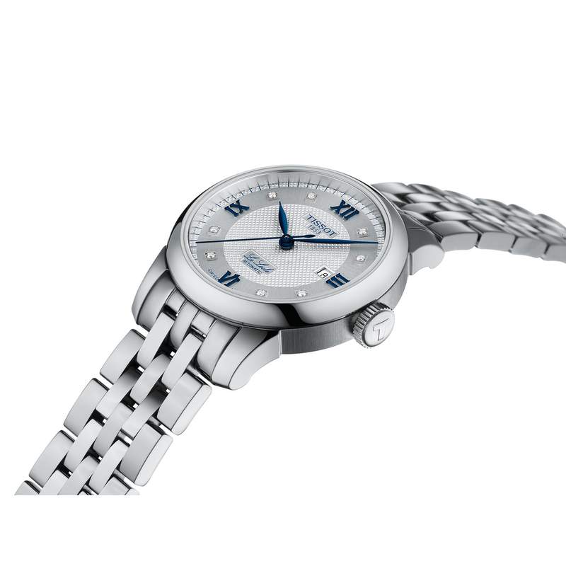 Montre TISSOT T-CLASSIC LE LOCLE 20TH ANNIVERSARY femme automatique, cadran gis bracelet acier inoxydable - vue D1