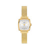 Montre TISSOT T-LADY LOVELY SQUARE femme cadran girs bracelet PVD jaune - vue V1