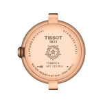 Montre TISSOT T-LADY BELLISSIMA femme cadran gris bracelet cuir brun - vue 3