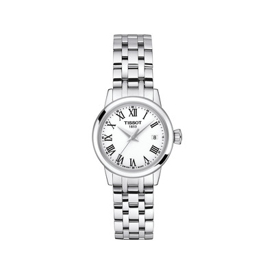 Montre TISSOT T-CLASSIC DREAM femme cadran blanc bracelet acier inoxydable