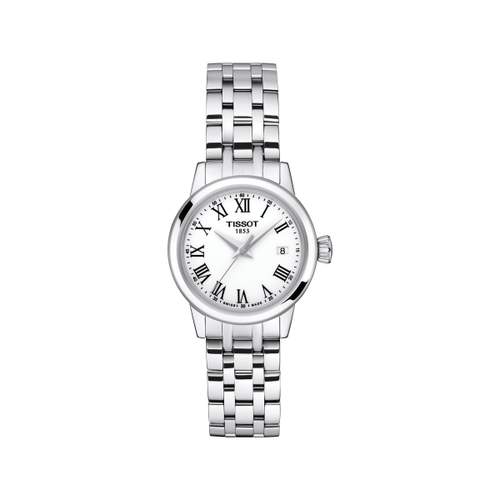 Montre TISSOT T-CLASSIC DREAM femme cadran blanc bracelet acier inoxydable