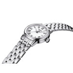 Montre TISSOT T-CLASSIC DREAM femme cadran blanc bracelet acier inoxydable - vue D1