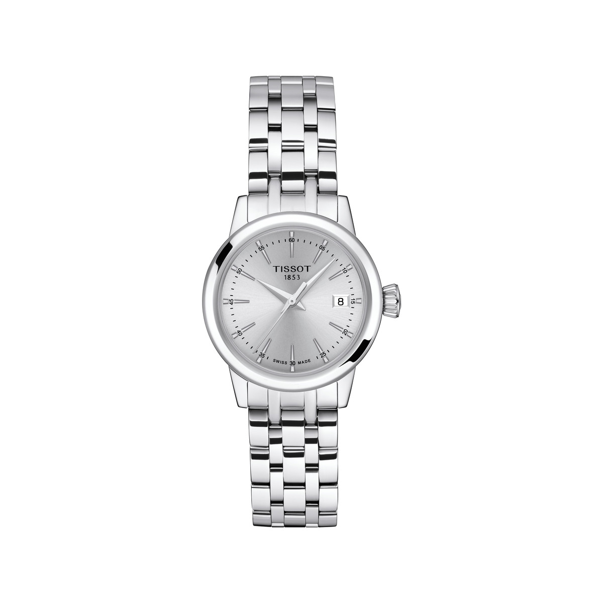 TISSOT T-CLASSIC DREAM ladies' watch grey dial stainless steel bracelet