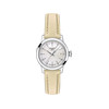 Montre TISSOT T-classic femme bracelet cuir beige - vue V1