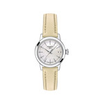 Montre TISSOT T-classic femme bracelet cuir beige - vue 1