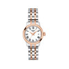 Montre TISSOT T-classic femme bracelet acier inoxydable bicolore rose - vue V1