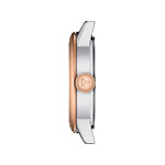 Montre TISSOT T-classic femme bracelet acier inoxydable bicolore rose - vue 2