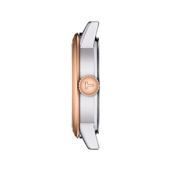 Montre TISSOT T-classic femme bracelet acier inoxydable bicolore rose