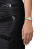Montre TISSOT T-classic femme bracelet acier inoxydable bicolore rose - vue Vporté 1