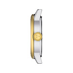 Montre TISSOT T-CLASSIC DREAM femme cadran gris bracelet acier inoxydable bicolore doré - vue 2