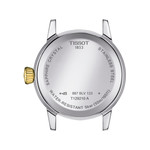Montre TISSOT T-CLASSIC DREAM femme cadran gris bracelet acier inoxydable bicolore doré - vue 3