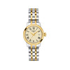 Montre TISSOT T-classic femme bracelet acier inoxydable bicolore jaune - vue V1